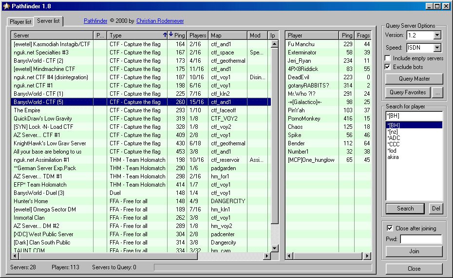 servers